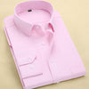 2019 Men Dress Shirt Long Sleeve Slim Brand Man Shirts Designer High Quality Solid Male Clothing Fit Business Shirts 4XL YN045
